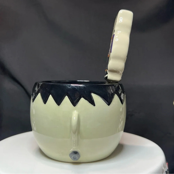 Ceramic Halloween Frankenstein & Bow Mummy Dip Bowls & Matching Spreaders - Picture 8 of 14